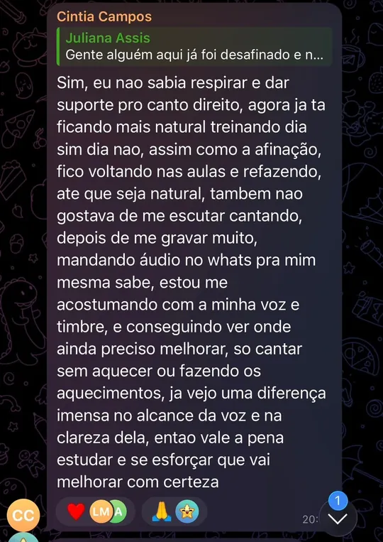Depoimento de aluno da Luana Lopes 6